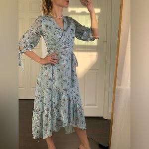 Eva Mendes Floral Wrap Dress - Size XS